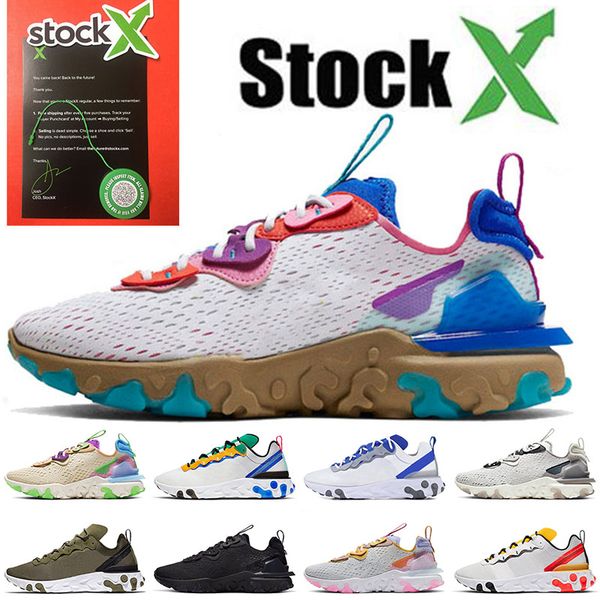 

react vision mens womens trainers running shoes react element 55 87 red desert oasis vast grey triple black pastel hues new