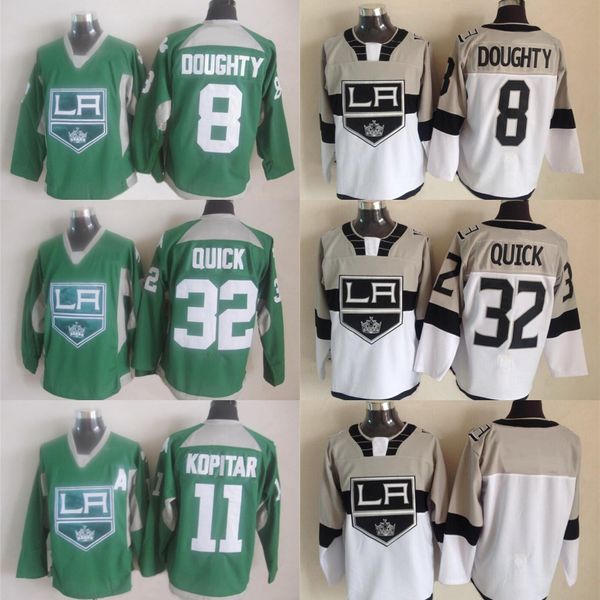 

2017-2018 Season Los Angeles Kings Jersey 11 Anze Kopitar 32 Jonathan Quick 8 Drew Doughty 77 Jeff Carter 22 Trevor Lewis Hockey Jerseys