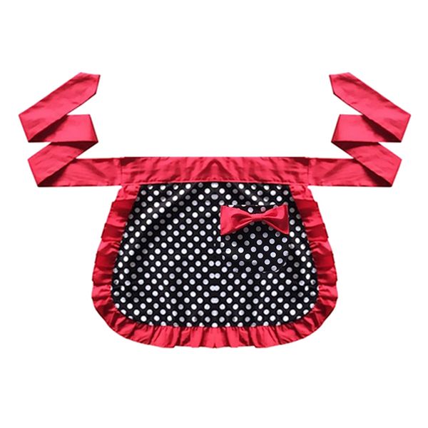 

short cotton waist apron 1 kitchen bistro dot half aprons for woman
