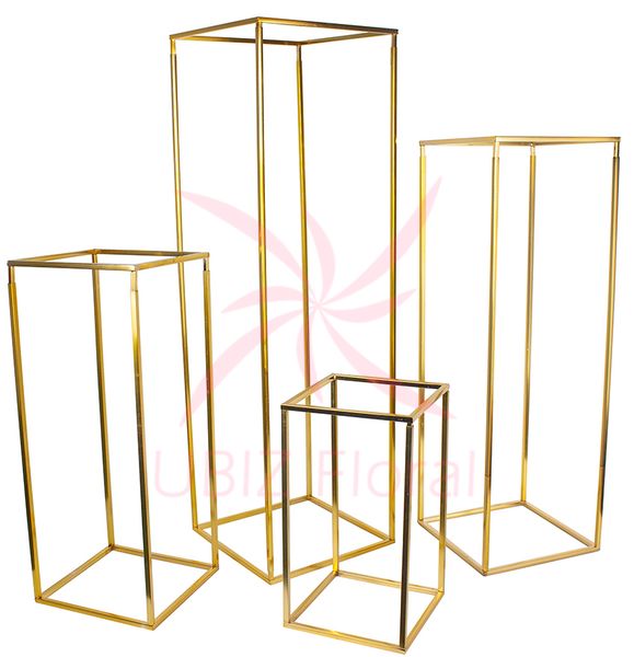 

4 pcs A Set flower column stand road lead with transparent acrylic board