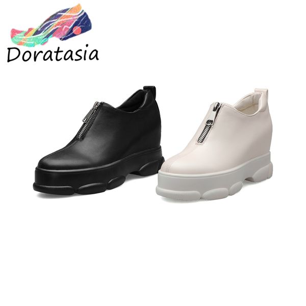 

women's brand height increasing pumps women 2019 girls platform shoes woman high shoes sneakers, Black