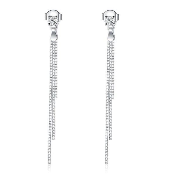 

exquisite women earrings dangle chandelier jewelry drop dangle solid 925 sterling silver earrings fashion wedding bridesmaid birthday gift