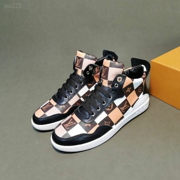 

fashionable mens shoes sneakers trainers shoes running shoes for men womens runners flats genuine leather leisure racer luxury shoe, Black