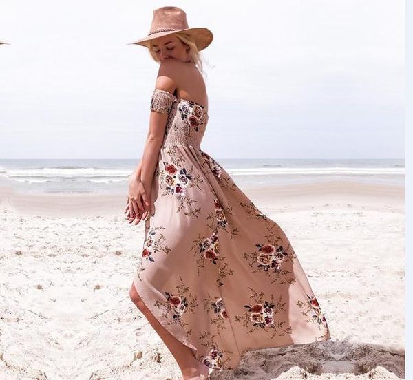 

женские платья новое завернутое платье с принтом на груди приморское праздничное платье летний пляж длинное платье сексуальное без рукавов, Black;gray