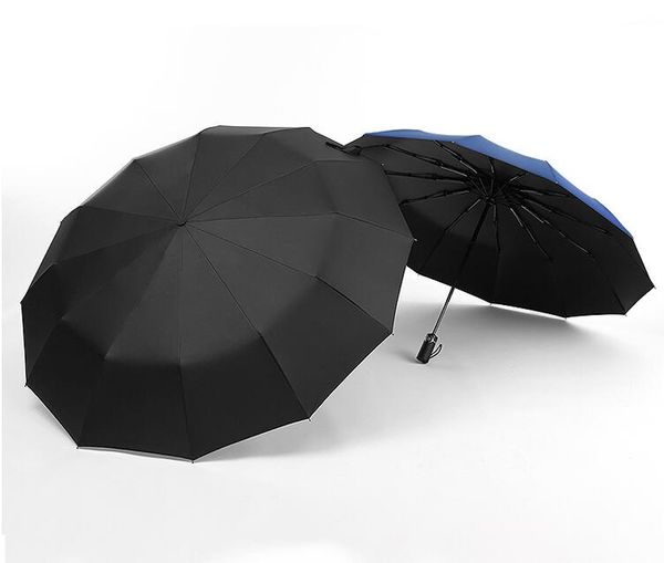 

large size umbrella windproof with 12 fiberglass ribs vinyl coating travel compact umbrellas auto open/close protection from rain and uv