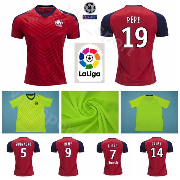 

2019 2020 Lille Soccer 19 PEPE Jersey 14 BAMBA 7 LEAO 12 IKONE 9 REMY 17 CELIK 23 MENDES Football Shirt Kits S-XXL
