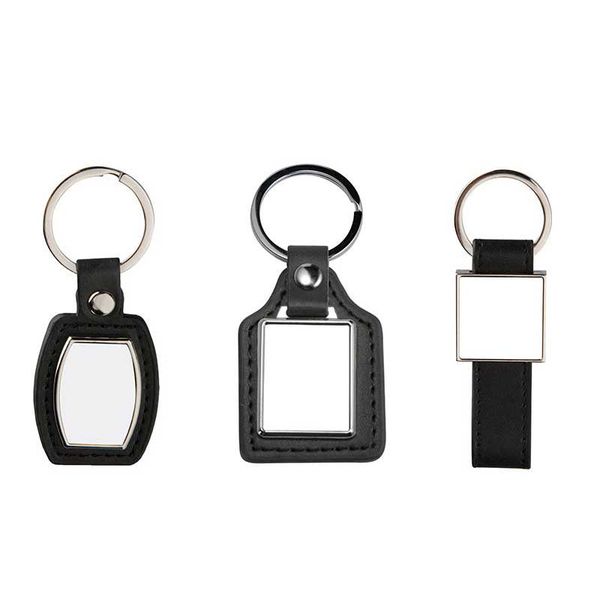 

новое прибытие сублимации газа площади pu кожаный брелок горячей передачи печати брелок расходные материалы 3styles, Silver