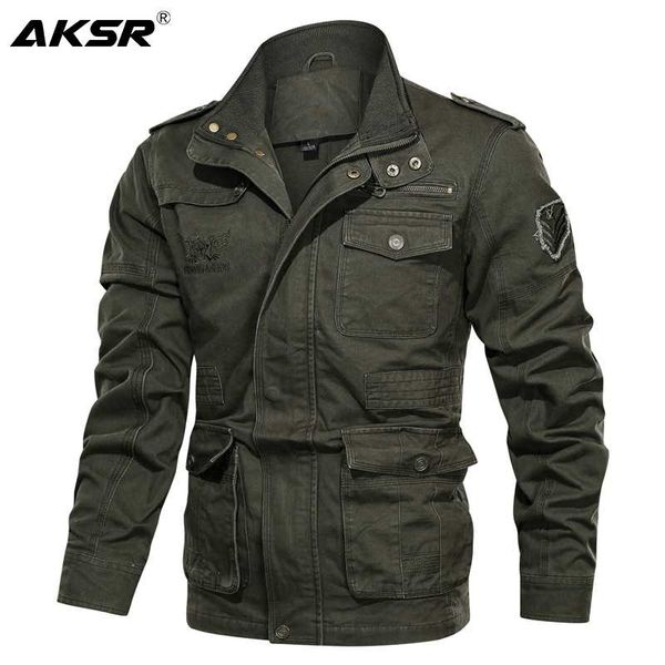 

men bomber jacket spring autumn large size tactical jackets coats casual cargo jacket men army coat chaquetas hombre, Black;brown