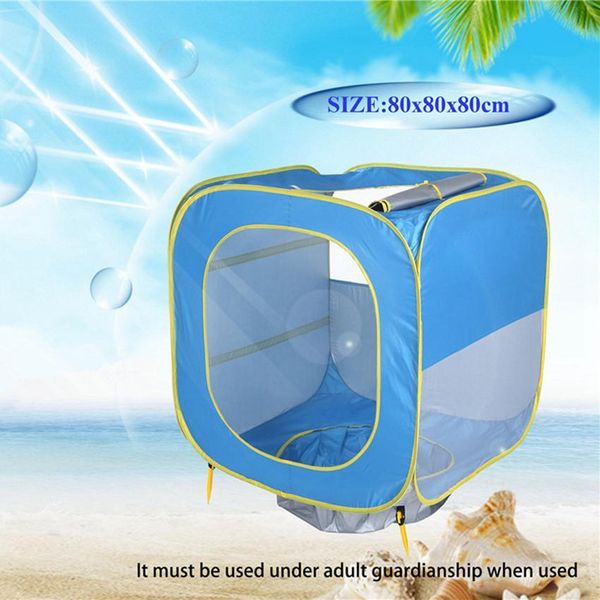 

foldable pool tent kids baby play house indoor outdoor uv protection sun shelters for children camping beach swimming pool toy tents cyz406