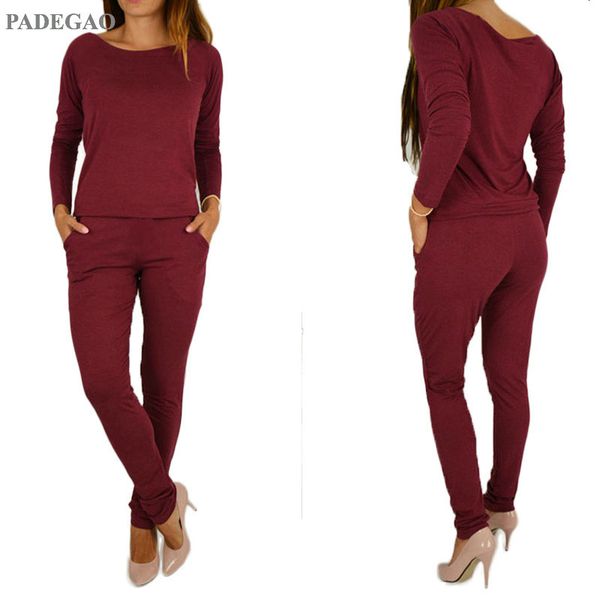 

padegao autumn female body with long sleeves overalls for women rompers jumpsuits combinaison bodysuits bigsweety pdg078, Black;white