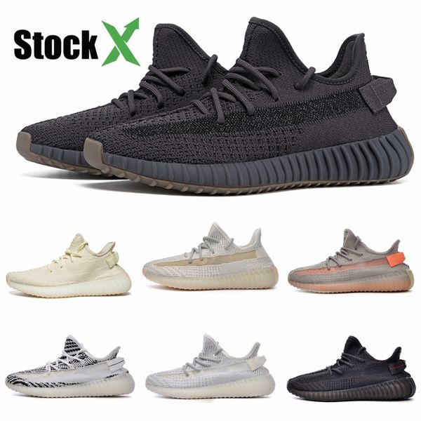 

stone white running shoes mens womens super moon yellow utility black blush salt kanye west designer sports sneakers #qa471