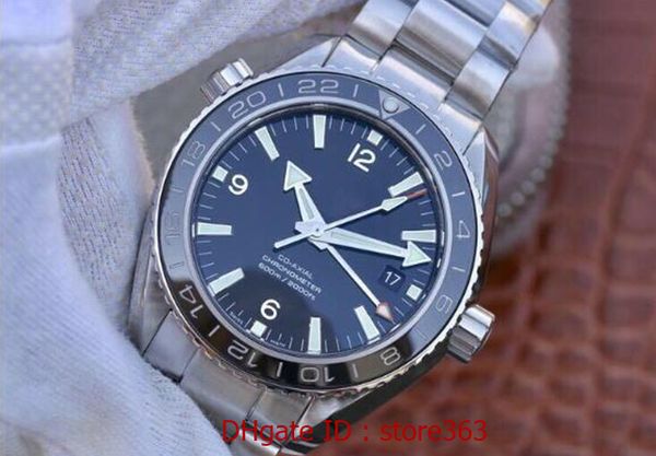 

gmt watch 8605 automatic mechanical movement sapphire glass steel band waterproof calendar display function mens watches, Slivery;brown