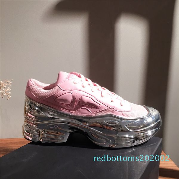 

fashion men oversized sneakers sole lightweight ozweego women tennis casual flat trainers low raf simons sneakers with box r02, Black