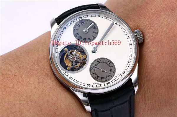 

zf portuguese watch real tourbillon watch designer watches swiss automatic mechanical 28800 vph white dial sapphire 316l stainless steel, Slivery;brown