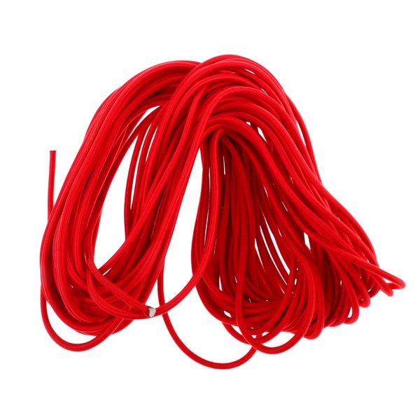 

6mm red round rubber elastic bungee cord elasticated shock rope stretch string tie down boat trailers caravan 50m 30m 20m 10m 5m 300cm 2m 1m