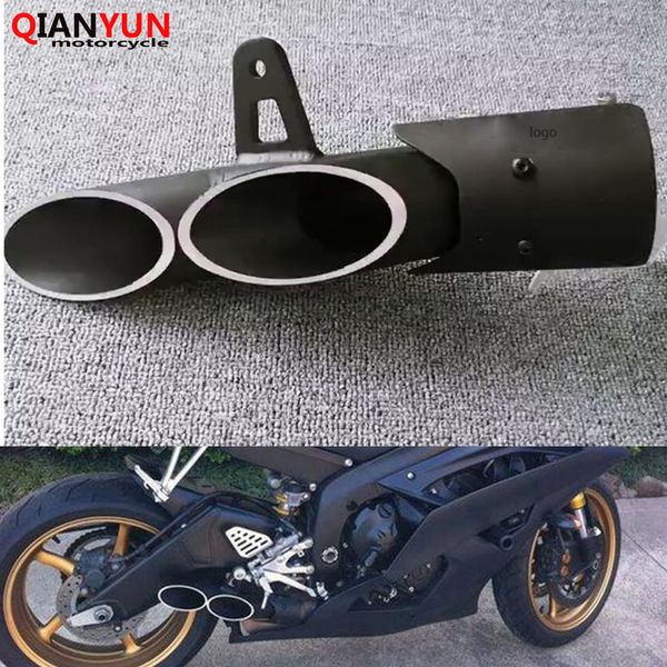 

motorcycle dual-outlet exhaust tail pipe muffler tailpipe universal for f800gt f800s f800st f800r f800gs f650gs f700gs