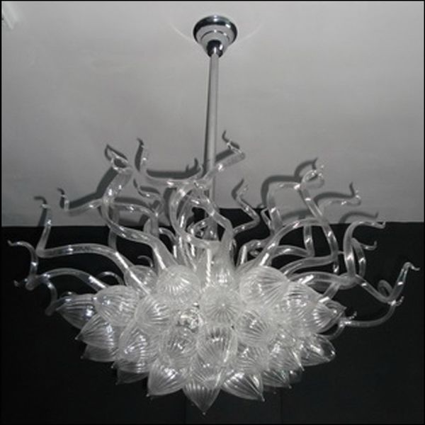 

unique decorative designer mouth blown glass with 110v-240v led bulbs artistic decoration chihuly style hand blown glass pendant chandeliers