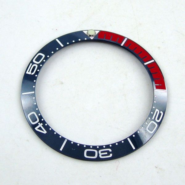 

38mm blue and red ceramics bezel white marks fit for 40mm sub gmt men's watch-q26