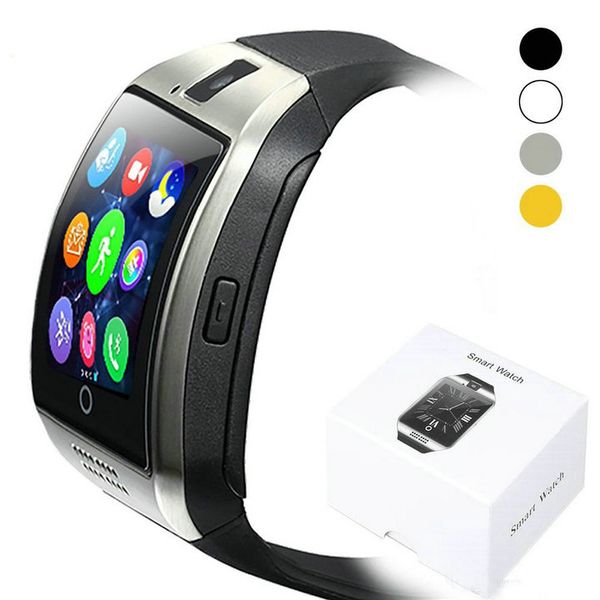 

q18 smart watch bluetooth smart watches for android cellphones support sim card camera answer call and set up various language with box