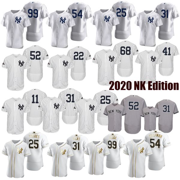 

2020 men's women's youth new aaron judge gary sánchez brett gardner dj lemahieu gio urshela derek jeter lou gehrig york yankee jer, Blue;black