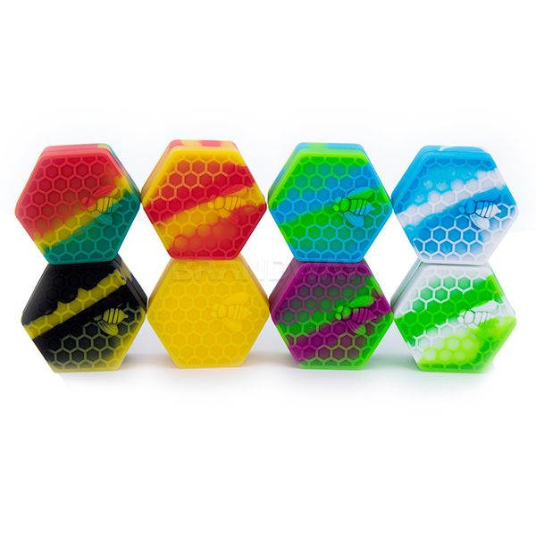 

26ml silicone non-stick jars dab container honeybee silicon case for vaporizer oil solid fda food grade silicone box wax container
