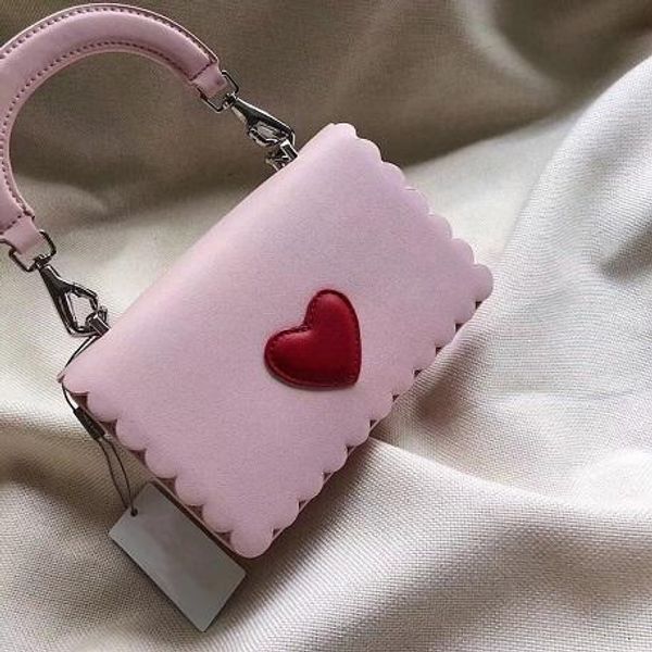 

love heart pattern famous brand handbag girls desinger handbag fashion handles bag calfskin leather clutch purse bag