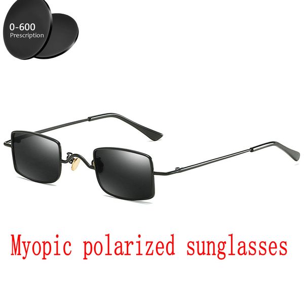 

2019 new men women polarized sunglasses custom made myopia minus prescription lens -1 .0 to -4.0 men's sunglassees with box fml, White;black