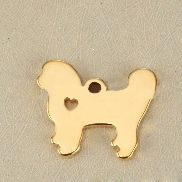 

charm heart accessories silver /gold pendant animal pendant stainless steel dog lover gift for dog lovers