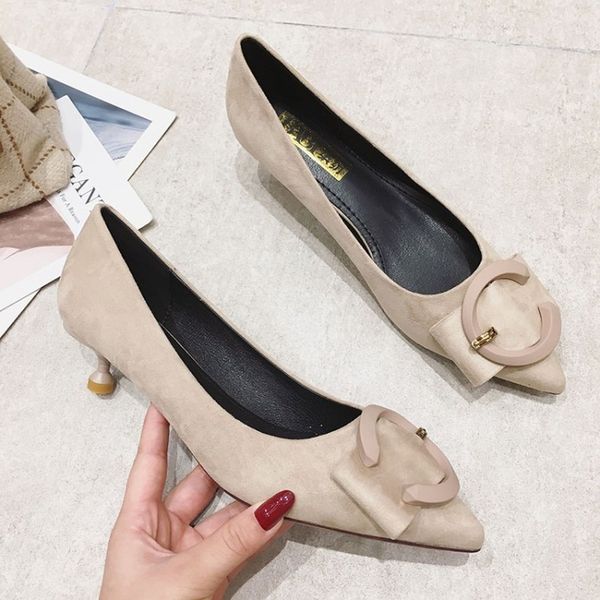 

new women pumps black high heels dress lady patent leather thick with autumn pointed single shoes female sandals k16-18