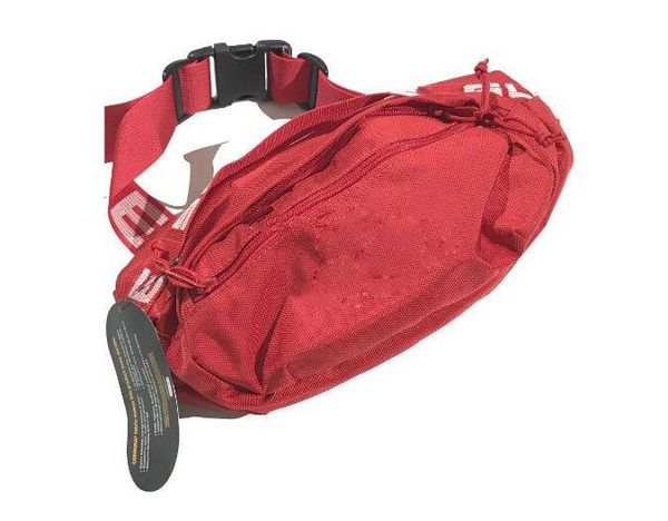 

designer waist bag black red 18ss 44th fashion fanny pack fashion waist men canvas hip-hop belt bag men shoulder bag