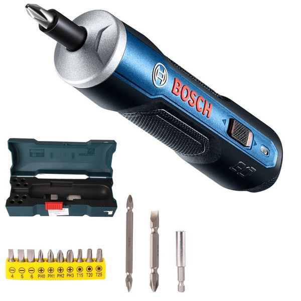 

brand original bosch go mini electric screwdriver 3.6v lithium-ion battery rechargeable cordless power drill with drill bits kit