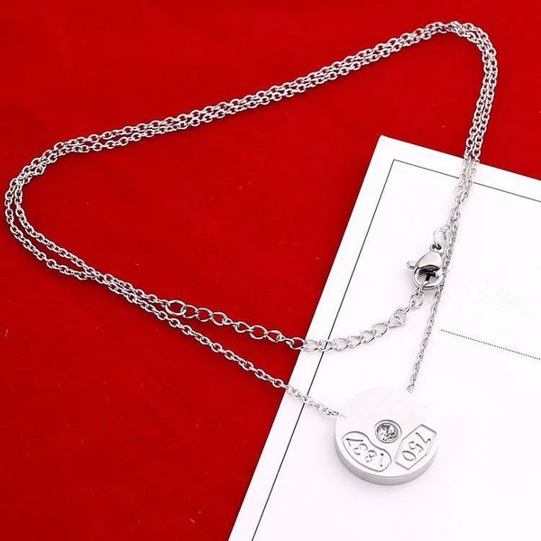 

2020 Fashion Diamond Necklace Natural Stone Pendant Necklace Couples Necklace Jewelry For Gift iced out chains stainless steel jewelry