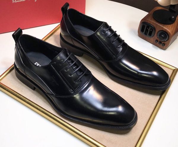 

2019 Новый Итальянский Топ Кожа Известных Брендов Белые Ботинки Холстины Мужские Кожаные Ботинки Tap Dance Печатный Коричневый мужской Размер 38-45 С Коробкой