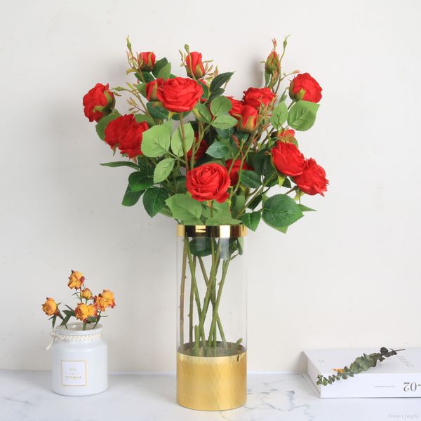 2020 3 Heads Home Wedding Hotel Office Decoration Fake Silk And