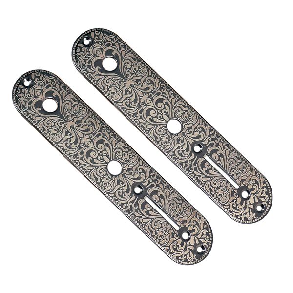 

2pcs replacement guitar control plate for guitar accessory,black