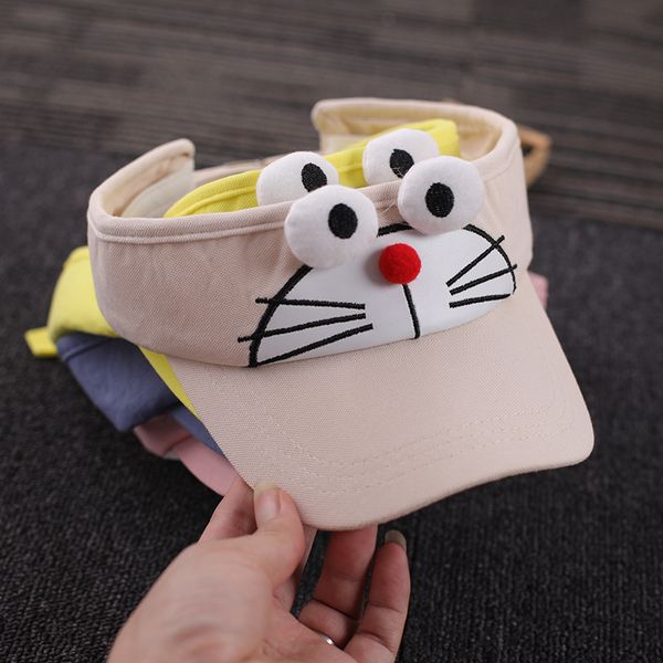 

children's hat sun boy girl sunscreen cap baby cute summer kid baseball cap, Yellow