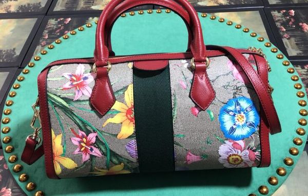 

5a 524532 32cm ophidia medium handle boston bag for women with dust bag ing