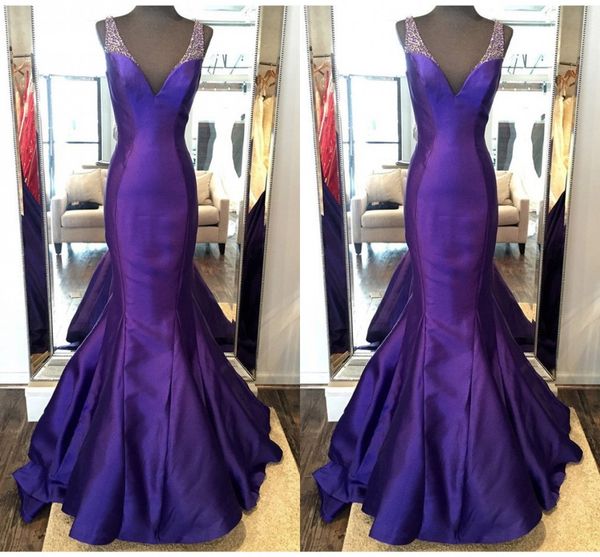 

v neck purple long prom evening dresses real p sheer straps with beaded sequins formal cocktail red carpet dress, Black