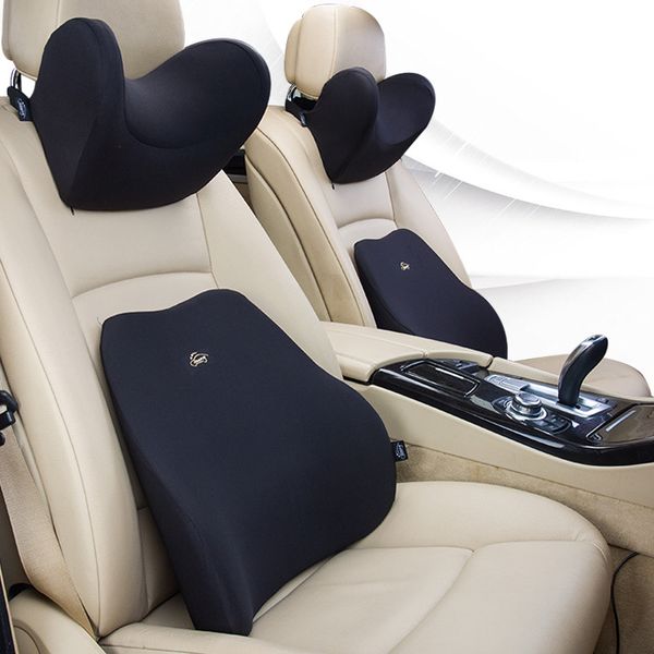 

memory foam new car neck pillow lumbar waist support headrest pillows back cushion seat supports