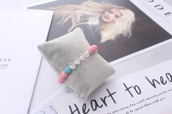 

fashion men lady bracelet with natural stone 10mm beaded bracelet for women jewelry best gift female accessories handwork, Black