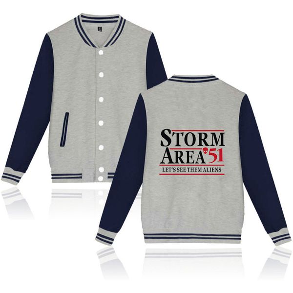 

storm area couples coats fashion printed button jackets casual long sleeves baseball uniform designer male clothing, Black;brown