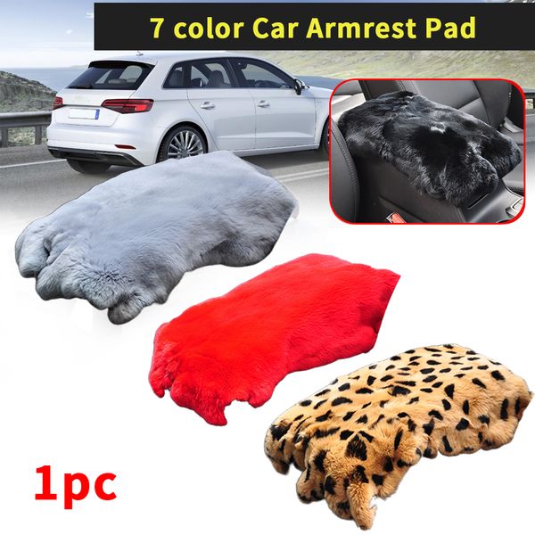 Artificial Car Armrest Pad Interior Protective Matcenter Decoration Universal Warm Winter Vehicle Soft Styling Car Interior Decoration Ideas Car
