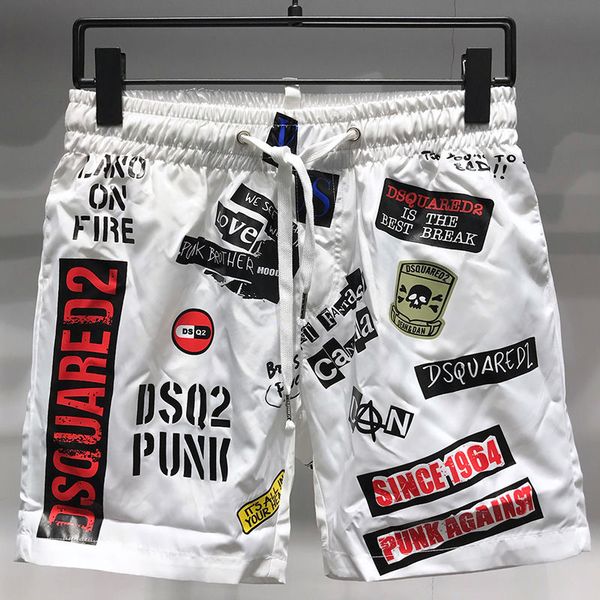 

19ss дизайнеры письмо печати настольные шорты мужские boardshort летний пляж серфинга шорты брюки высокого качества d2 мужчины плавать шорты, White;black