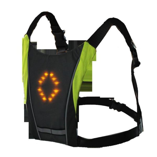 

bike lights led wireless safety turn signal light vest for bicycle riding night running walking warning