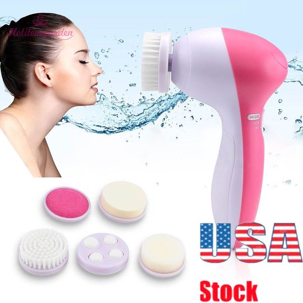 Hot Sell Sonic Facial Cleansing Brush esfoliando eleclos de massagem de massagem Ferramentas de cuidados com a pele de limpeza profunda