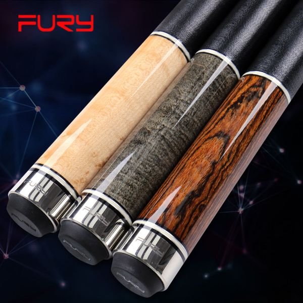 

fury na series rare solid wood billiards pool cue 11.75mm 12.75mm tip with pool cue case set