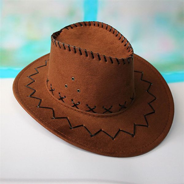 

western cowboy middle eaves hat men women knight visor cap fashion retro jazz style wide brim windproof delicate tourism hats, Blue;gray