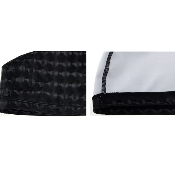 

pu coating soft quick dry waterproof grids fashion large size swimming cap lightweight sports long hair adult