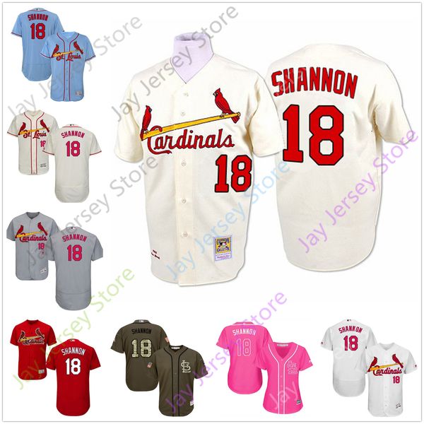 

Mike Shannon Jersey 1964 St. Louis Cooperstown Cardinals Baseball Pullover Button Men Women Youth Kid All Stitched