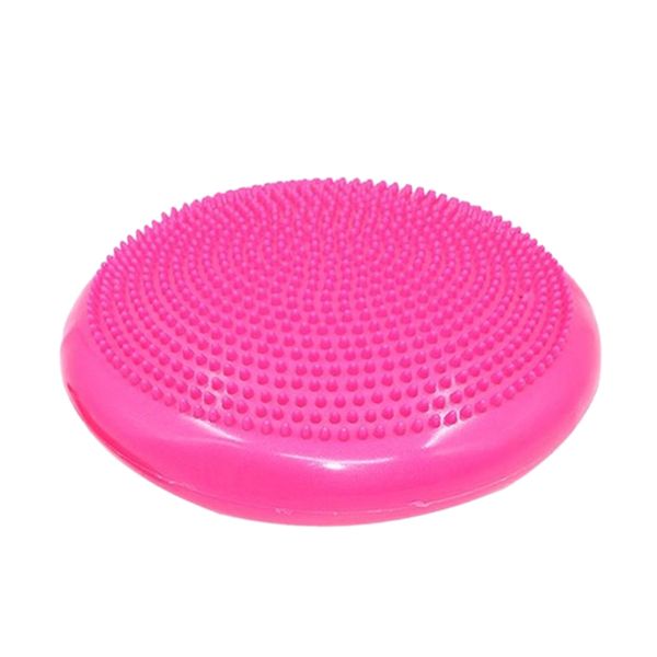 

durable inflatable yoga massage ball universal sports gym fitness yoga wobble stability disc massage cushion mat, 33x3